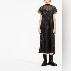 RARE Sacai x Eric Haze Logo Print dress